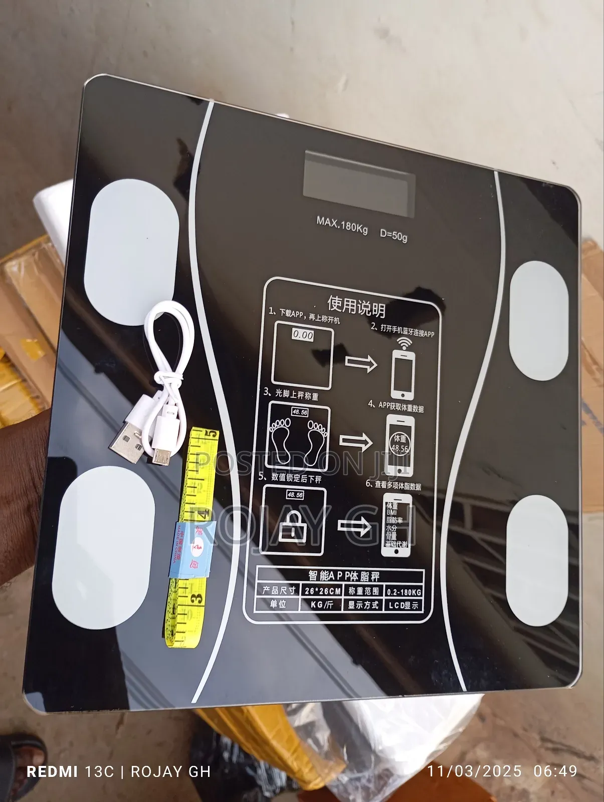 Usb Smart Intelligent Bluetooth Weighing Scale