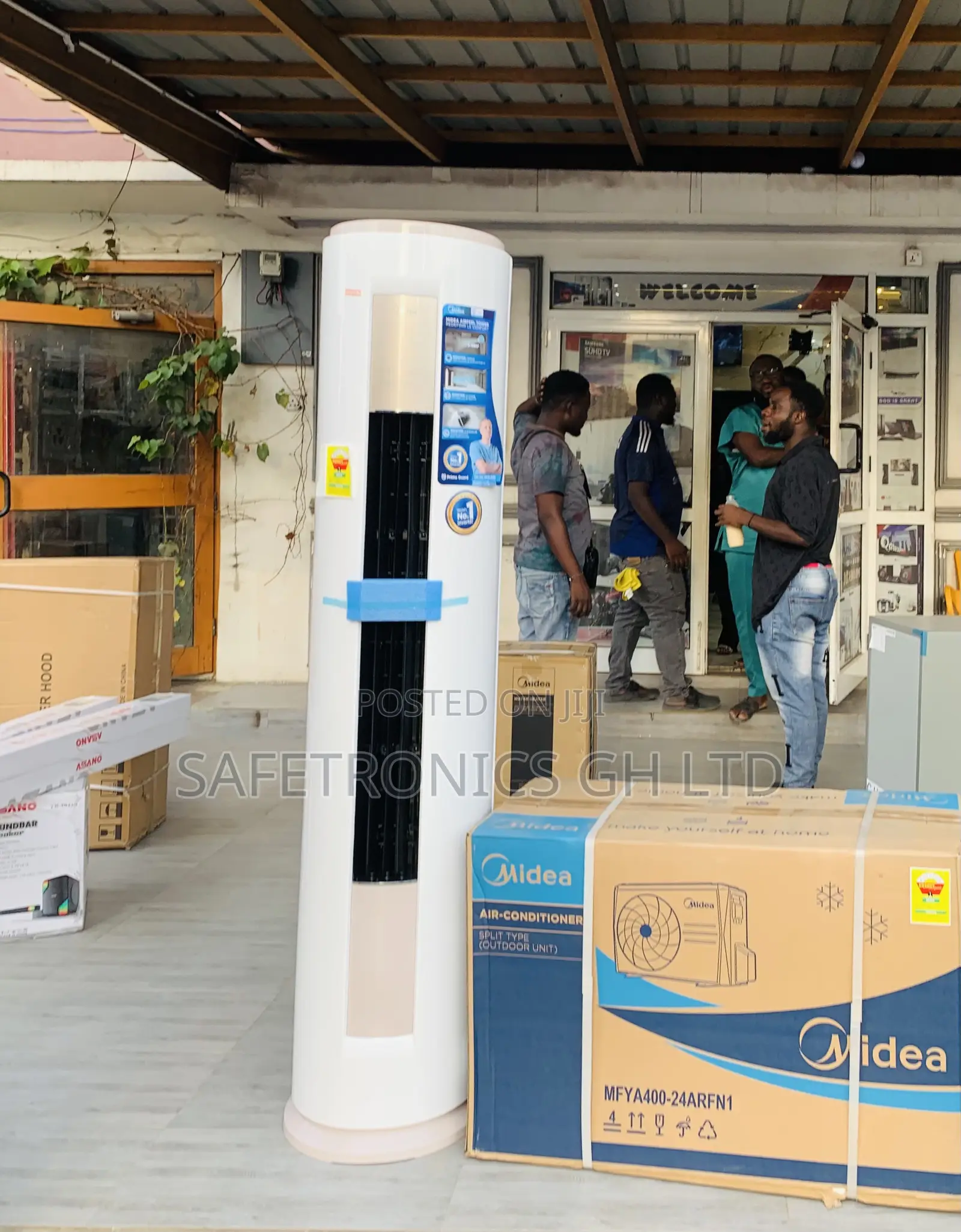 Durable Midea Cooler 2.5 Hp R410a Floor Standing Ac