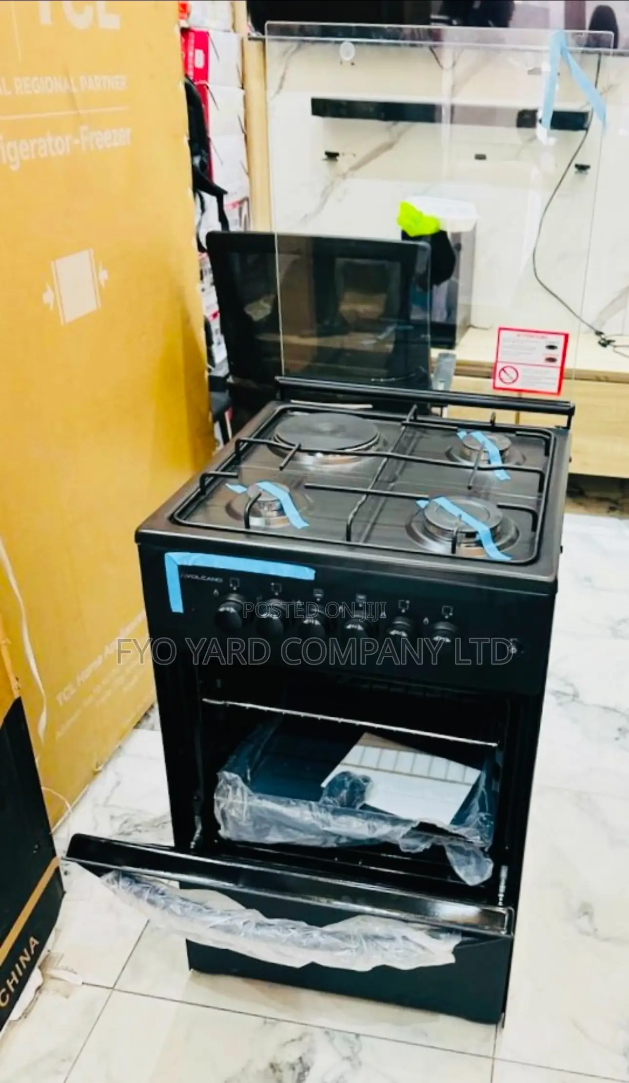 Have a Feel of the Volcano Electric and Gas 4 Burning Cooker