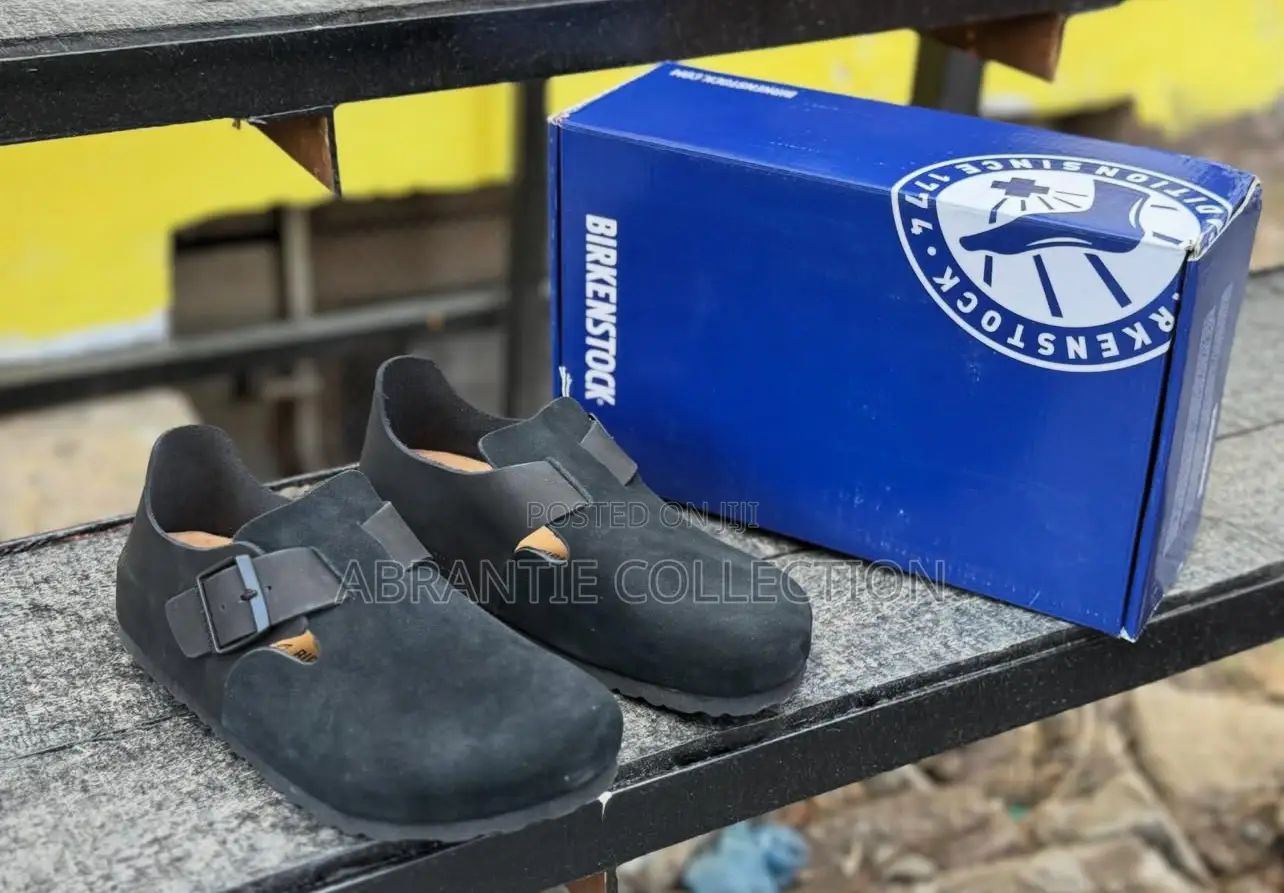 Birkenstock London Suede Black Shoes