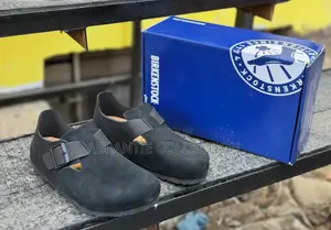 Birkenstock London Suede Black Shoes