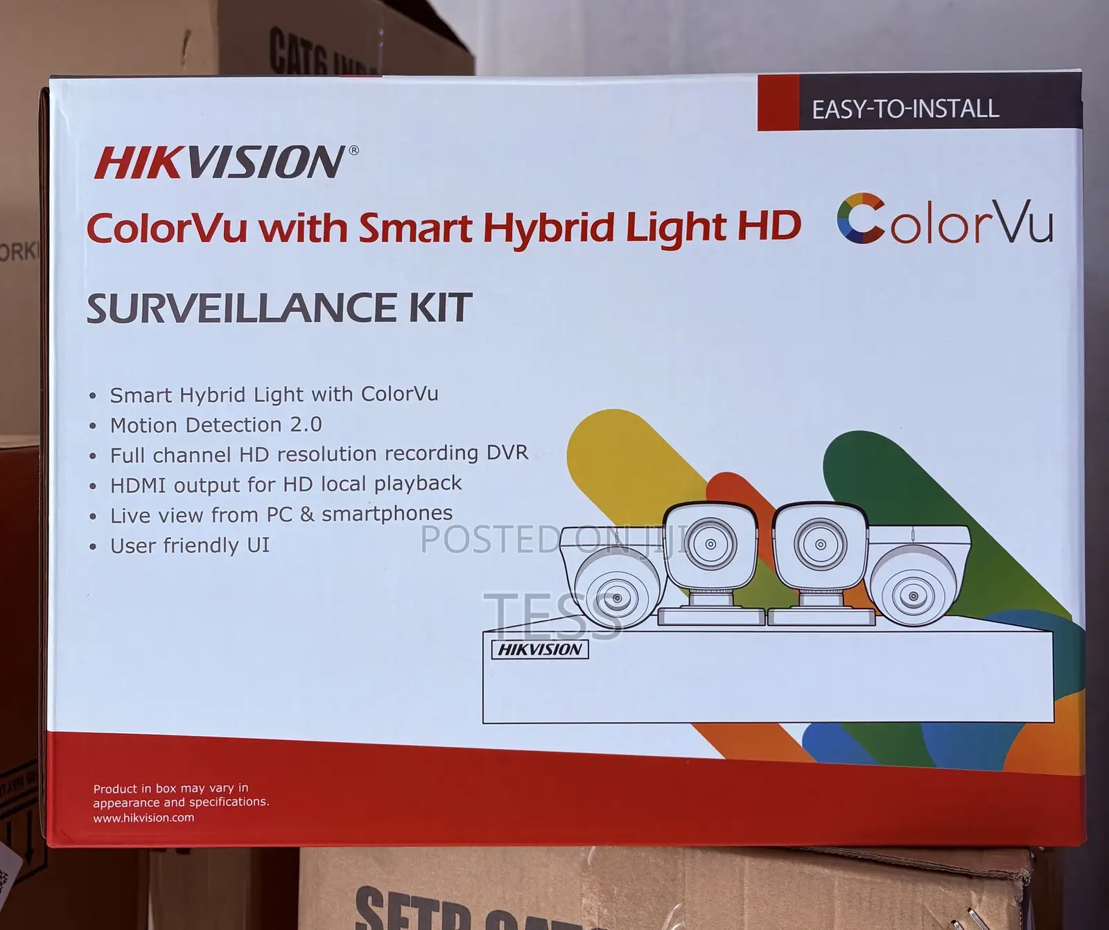Hikvision 4ch Kit Full Color Vu 2mp Audio+1tb HDD