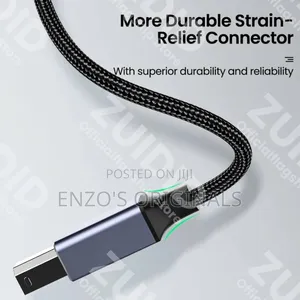 Usb-C to Printer Cable Usb Type B 2m Length Braided High Quality