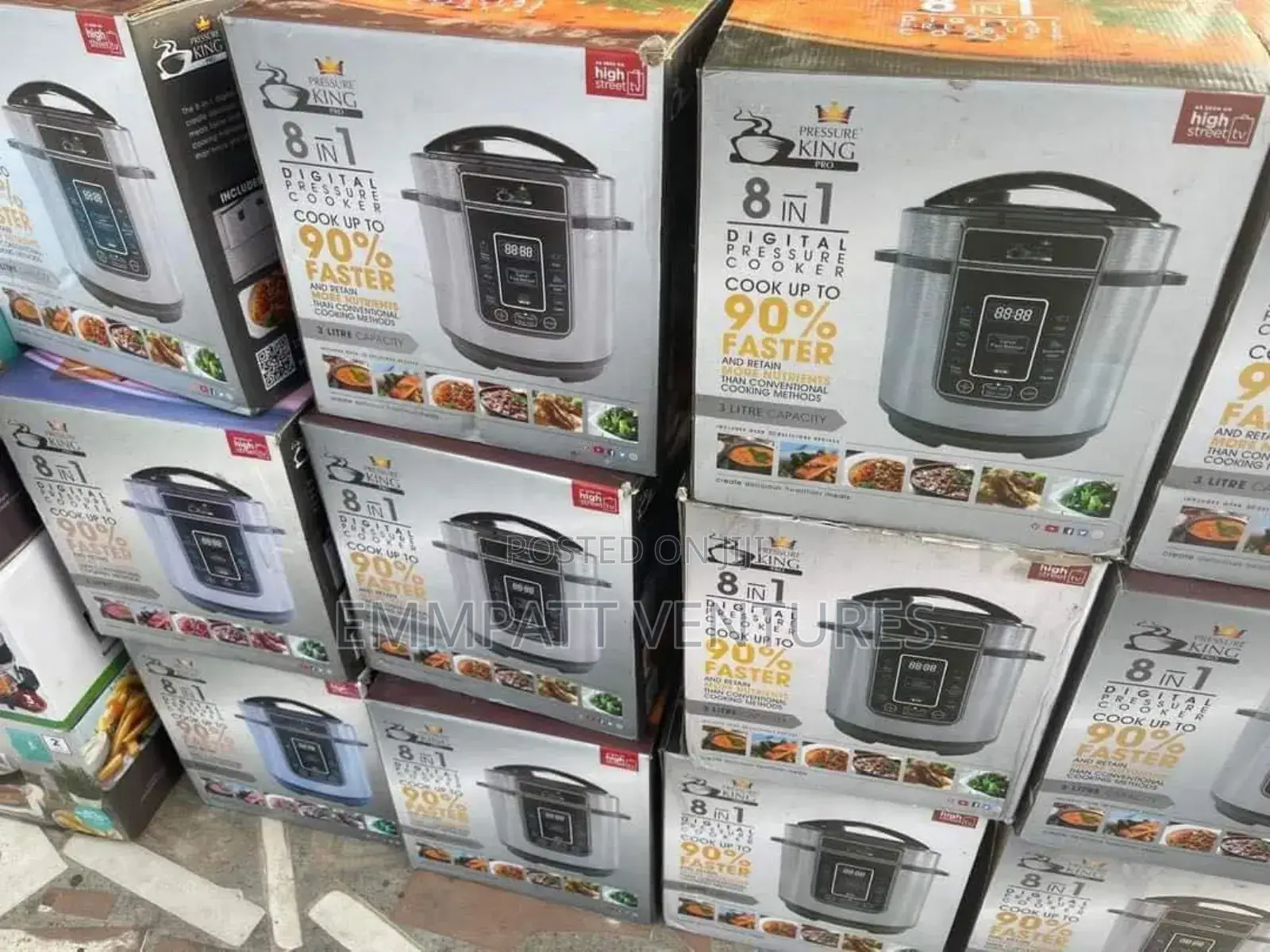 3l Pressure King 8 in 1 Fast Pressure Cooker