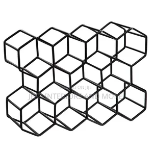 11 Bottle Wine Rack Black
