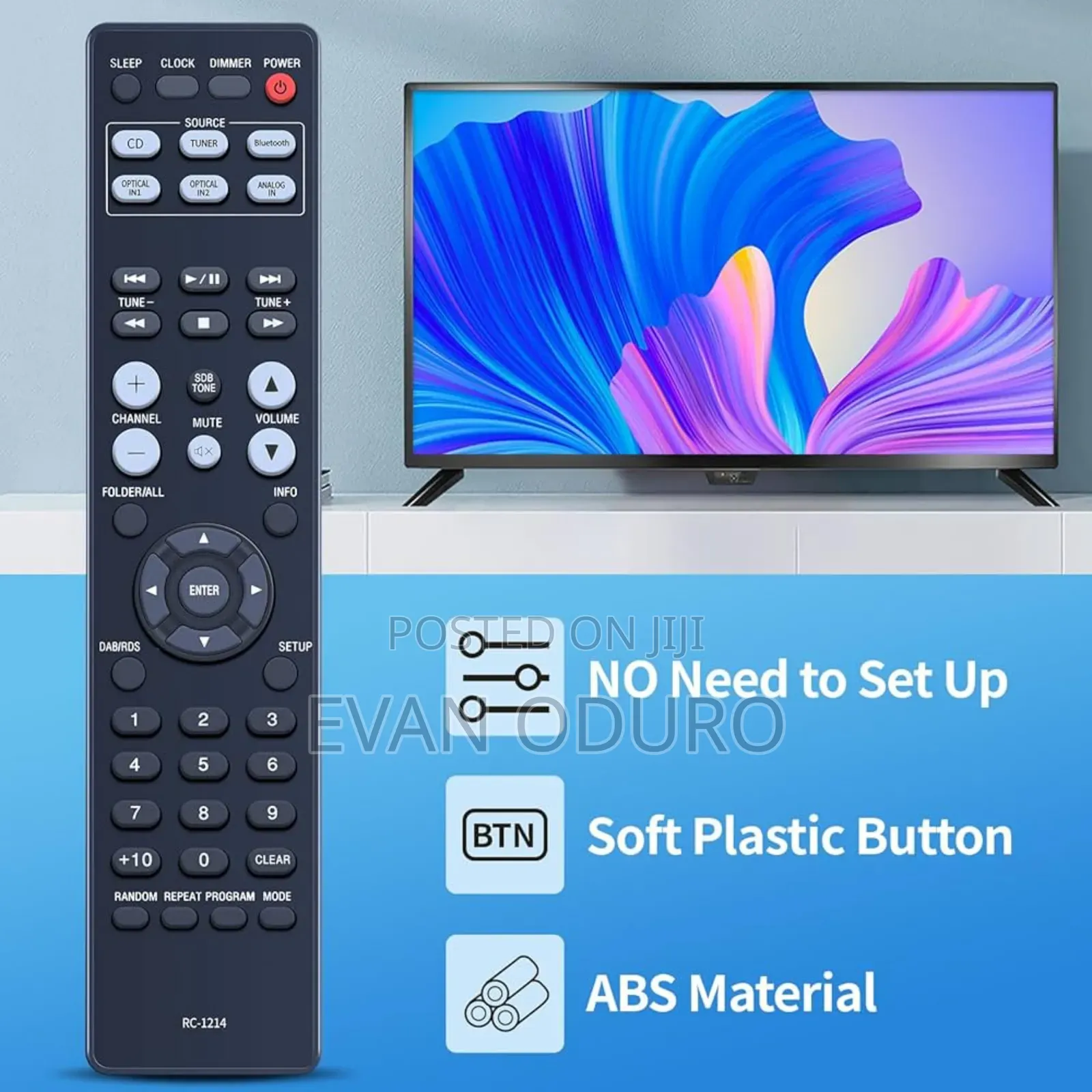 Original Denon Remote Control Rc 1214