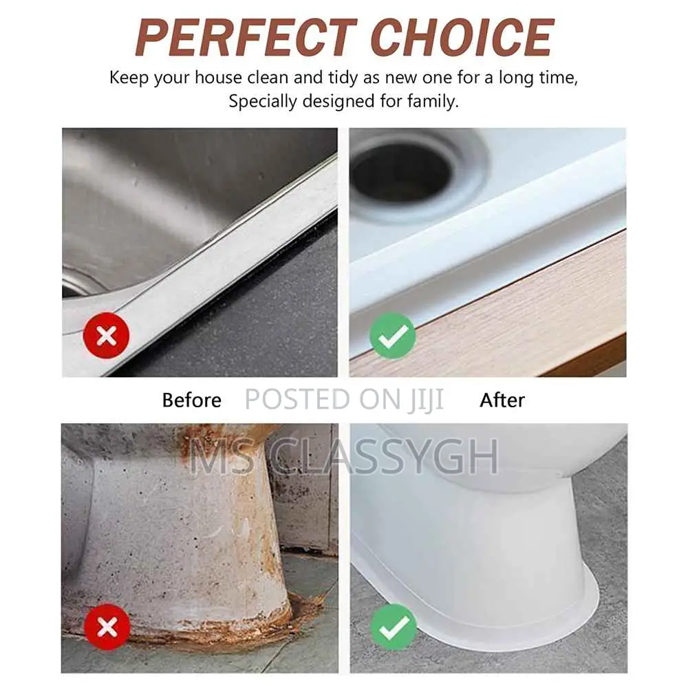 Adhesive Oil-Proof Kitchen Sink Caulk Seal Strip PVC Tape