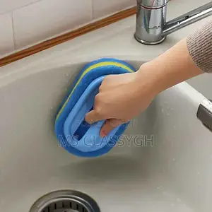 Sponge Ceramic Brush Kitchen Bathroom Toilet Cleaning Sponge