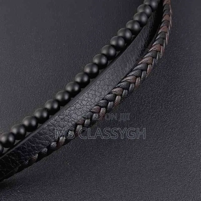 Men Classic Hand Woven Multi-Layer Combination Bracelet