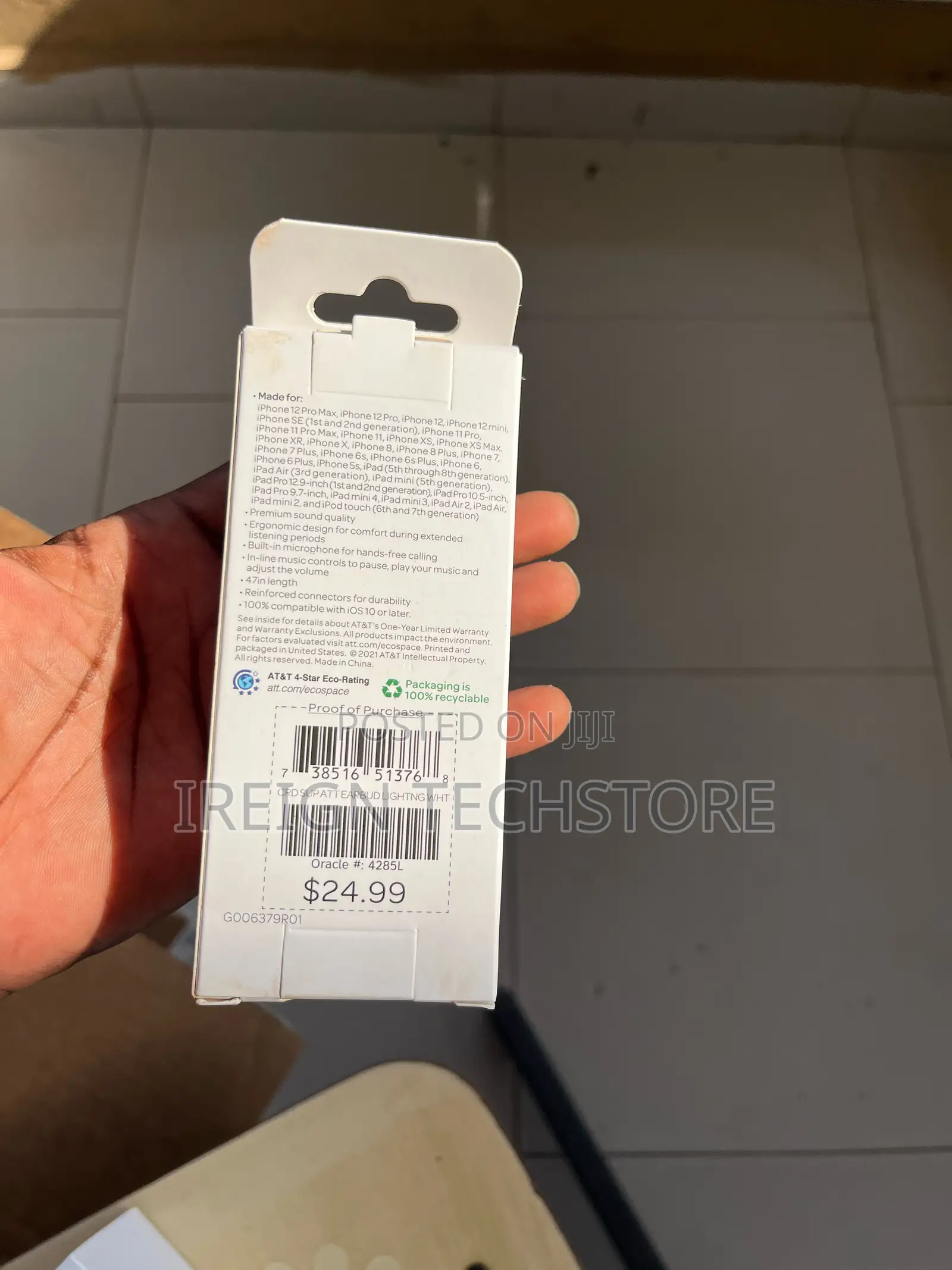 At T Lightning Earpods