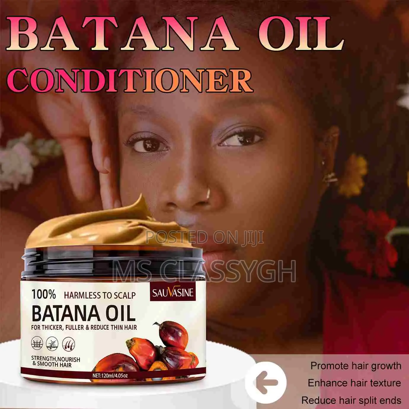 Batana Oil Hair Growth Natural Oil Hair Loss Anti-Breakage
