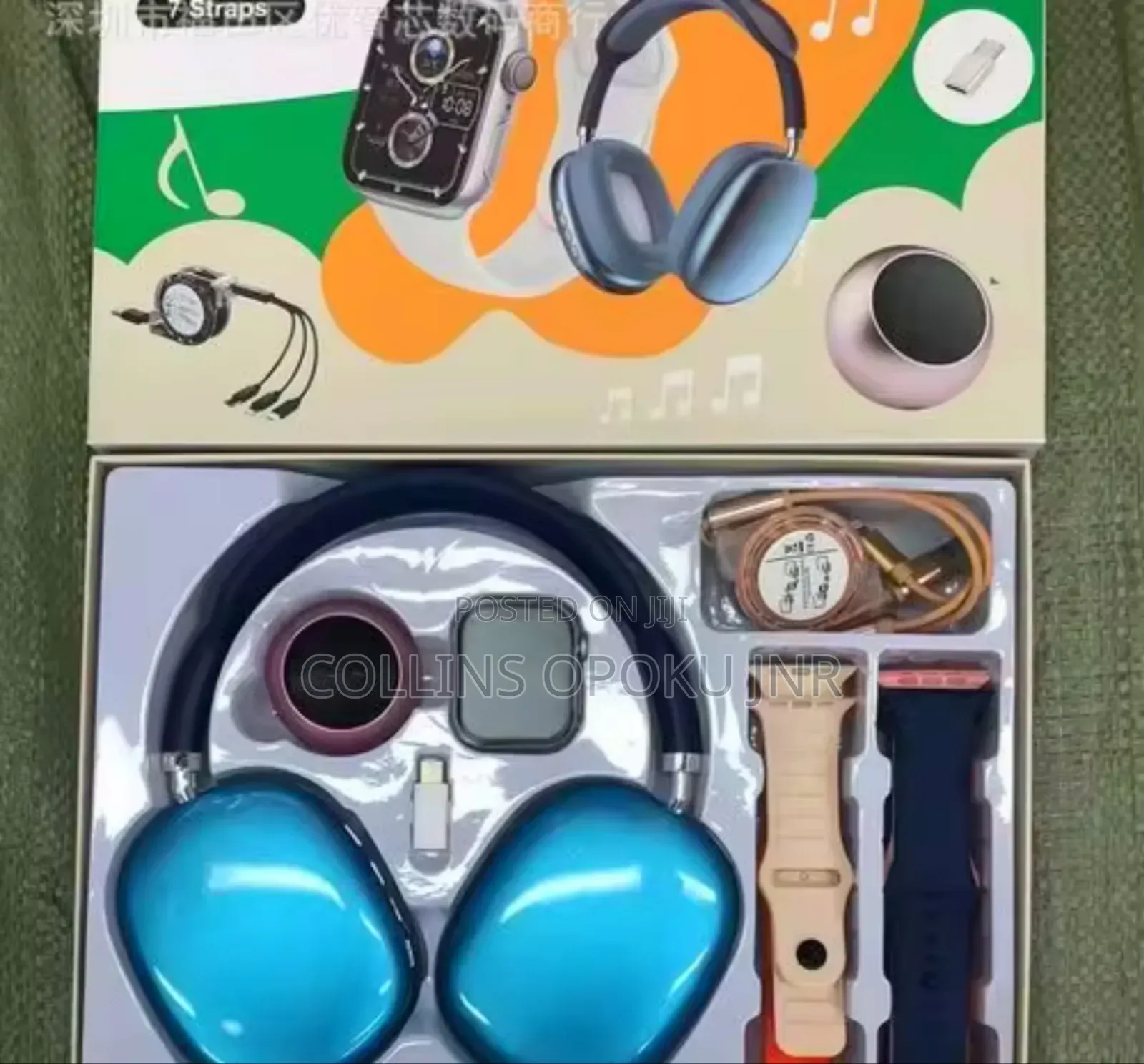 D-P9 Ultra Smartwatch With Mini Speaker P9 Headset - Blue