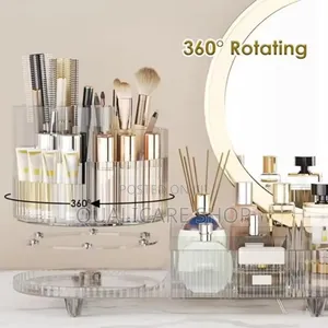Rotating Makeup Organizer (Crystal Clear)