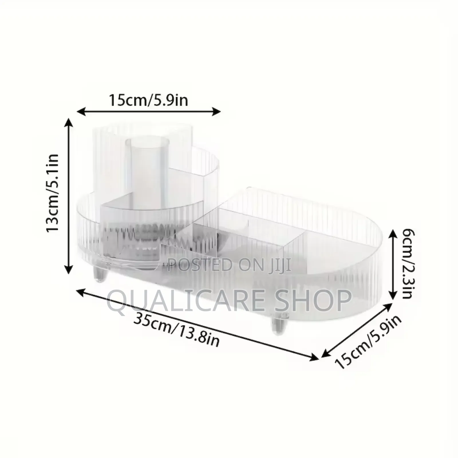 Rotating Makeup Organizer (Crystal Clear)