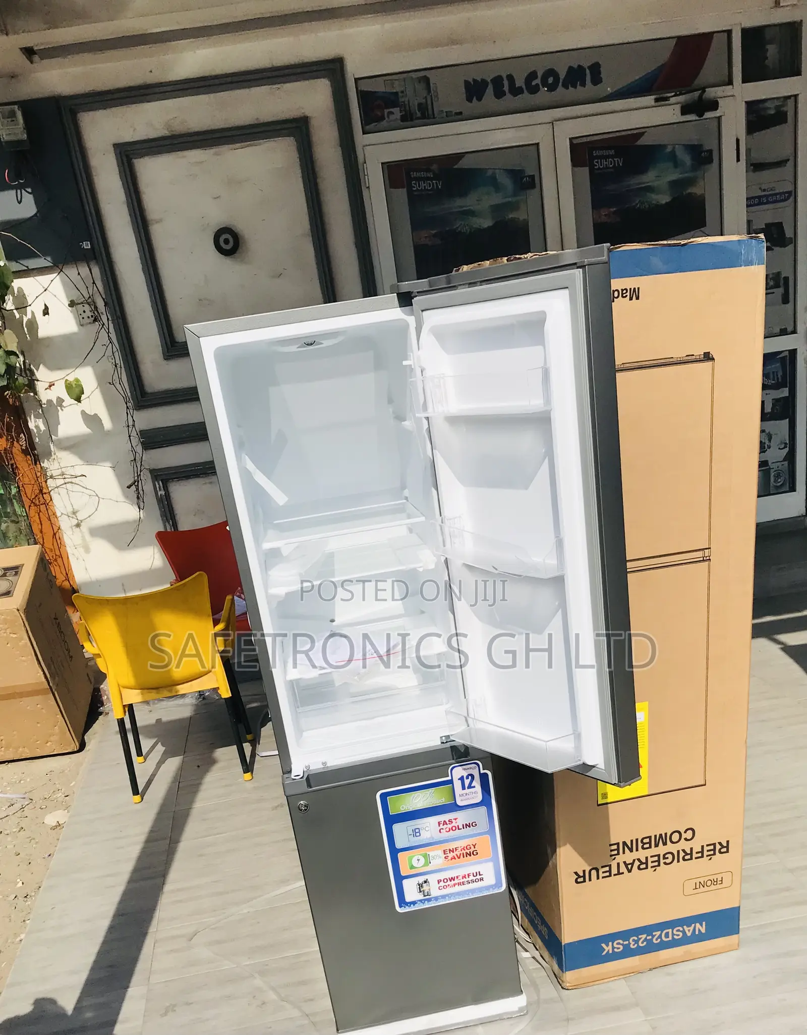 Nasco Switchable Nasd2-23-Sk Grey Bottom Freezer Doubledoor