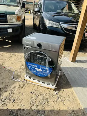 Astounding Sleek Wm Front Load Inverter 8kg Nasco Grey