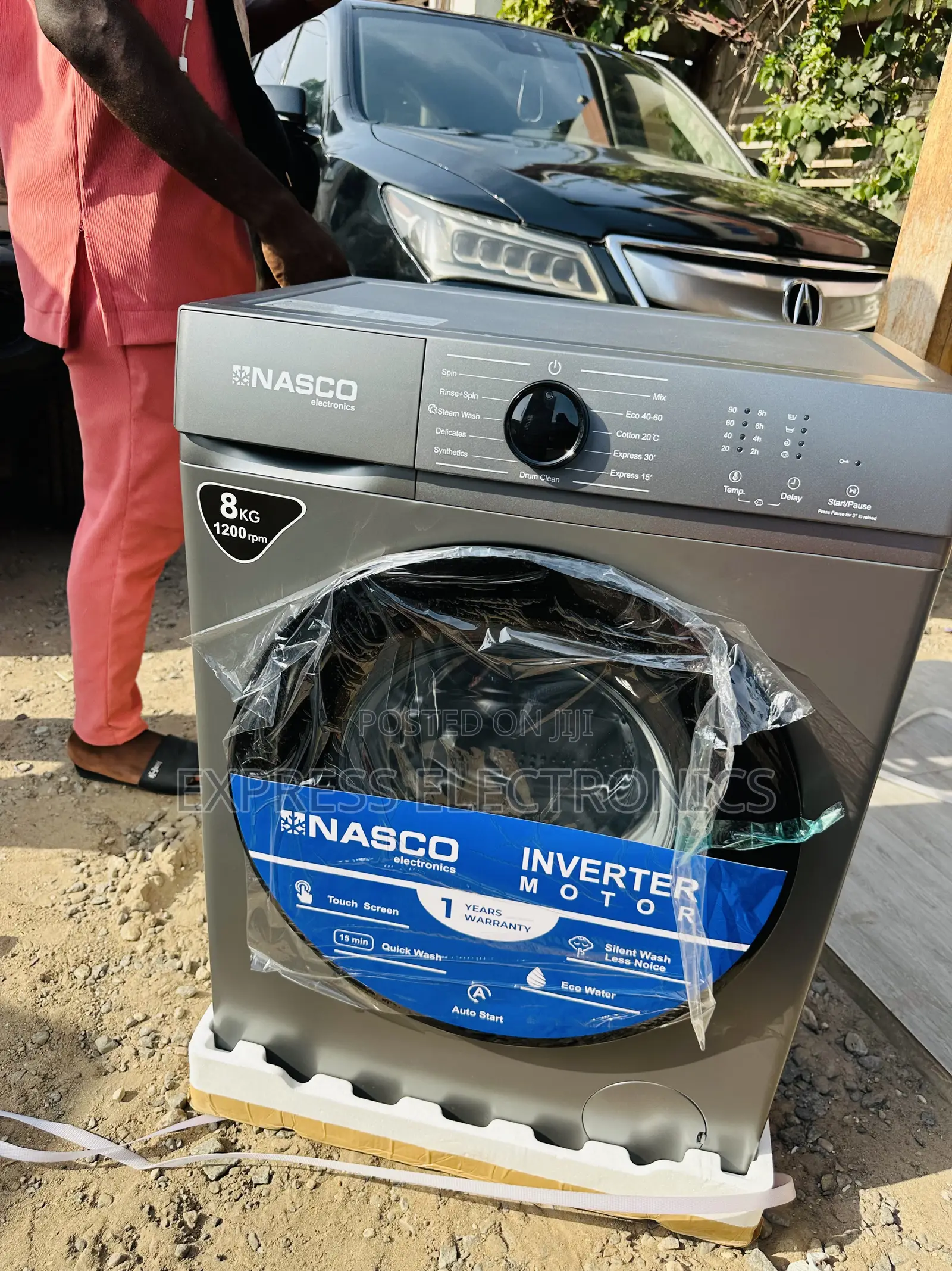 Long Lasting Performance Wm Front Load Nasco 8kg Inverter.