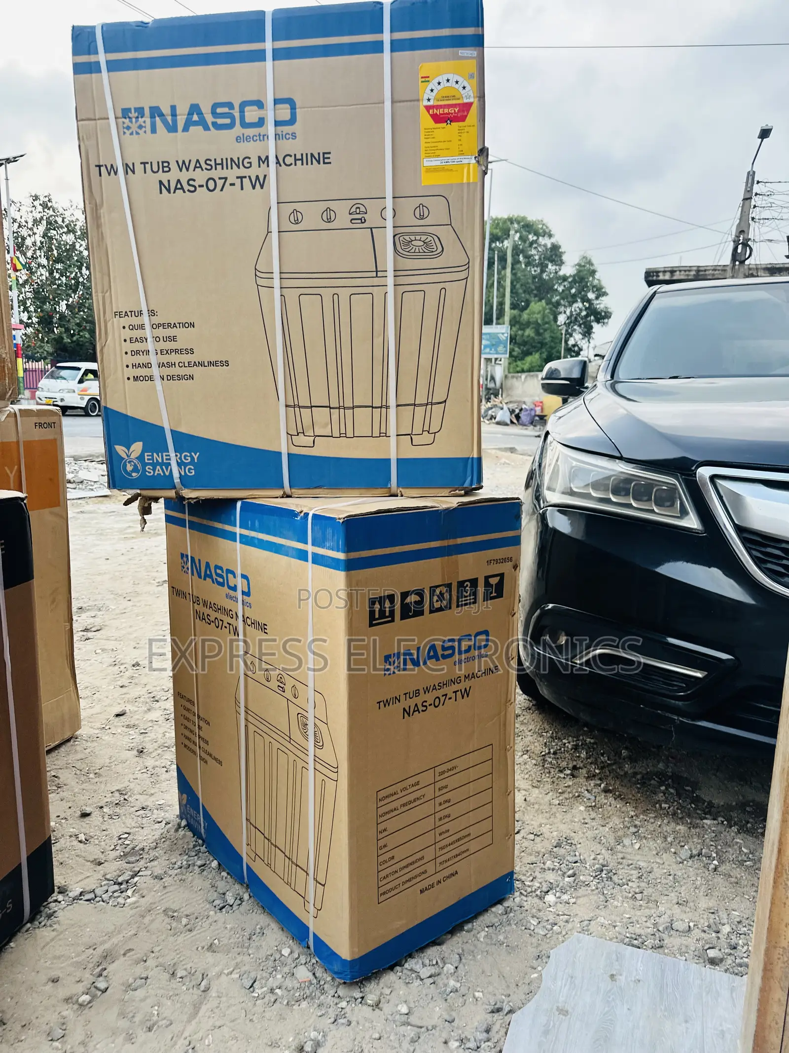 Full Plastic Body Topload Twin Tub 7kg Nasco