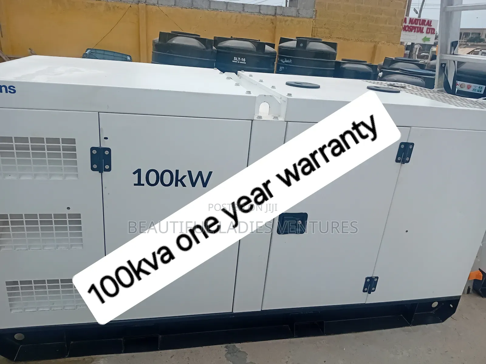 White Perkins 100kva Diesel Generator