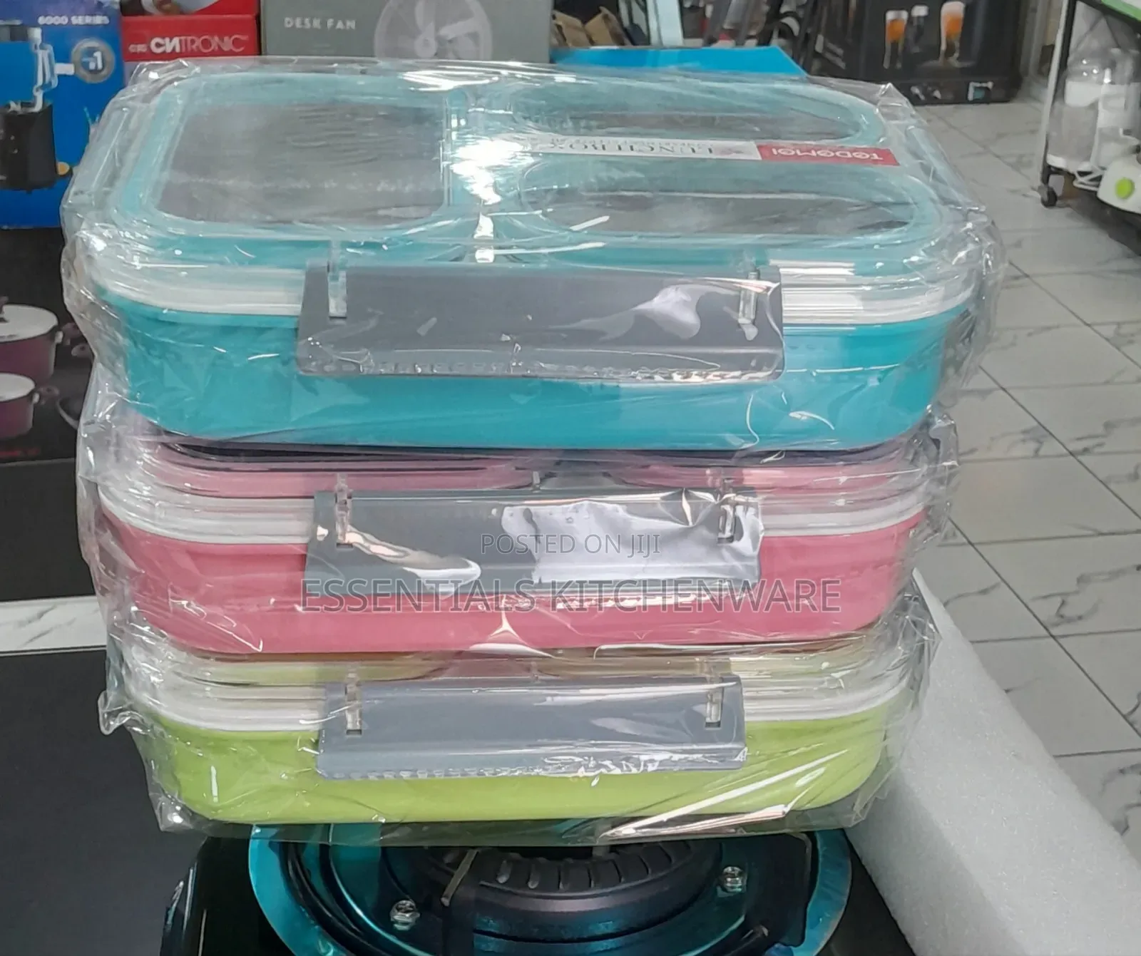 Stainless Steel 3 Compartment Lunch Box