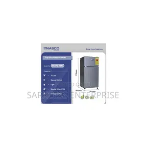 Nasco 90 Litres - Nasf2-10fl Double Door Tabletop Fridge