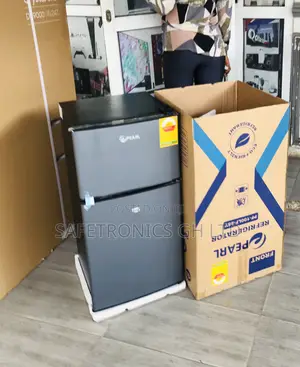Iceguard Dark Grey Doubledoor 90l Top Freezer Pearl