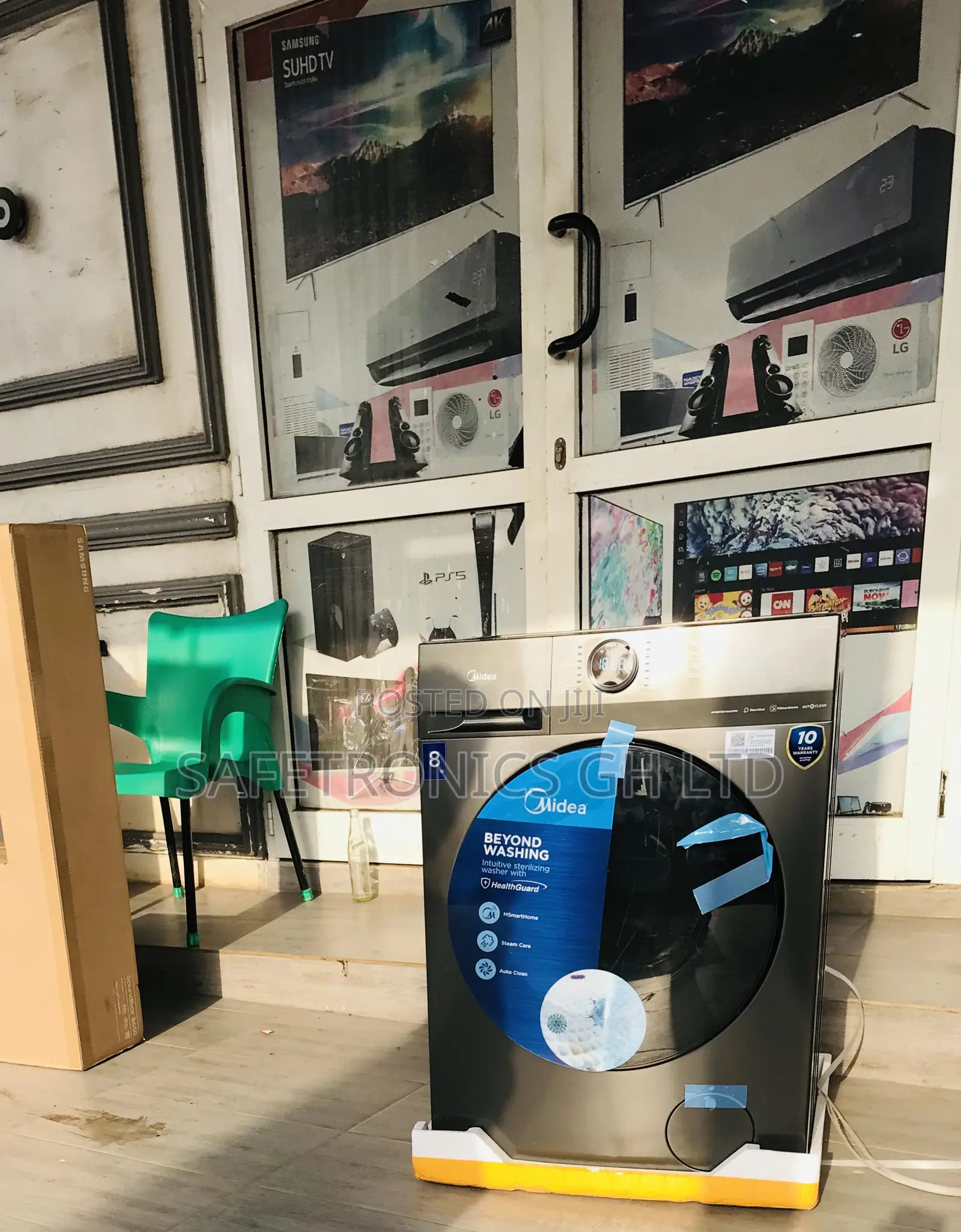 Grab Quality Grey Inverter 8kg Front Load Fullauto Midea