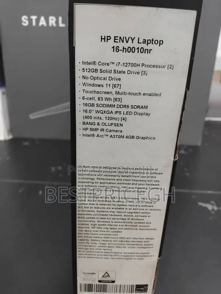 New Laptop HP 16GB Intel Core I7 SSD 512GB