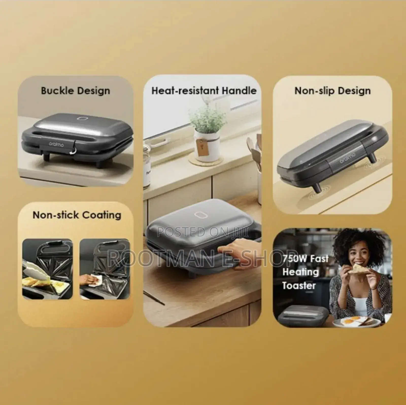 Non-Stick Coating Smart Sandwich Maker