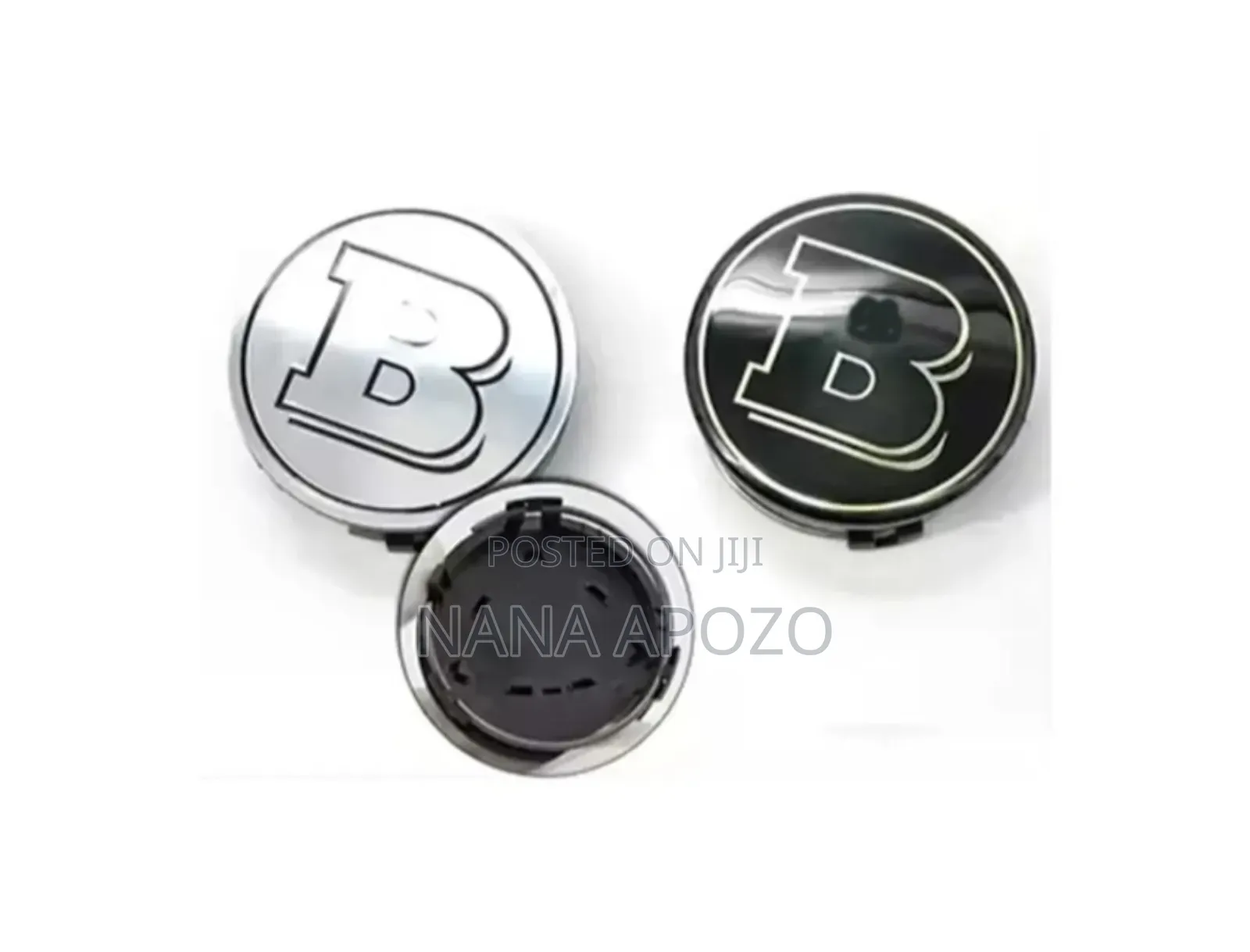 Mercedes Benz Black and White Wheel Cups