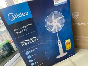 Fast Working Midea Rechargeable Standing Fan
