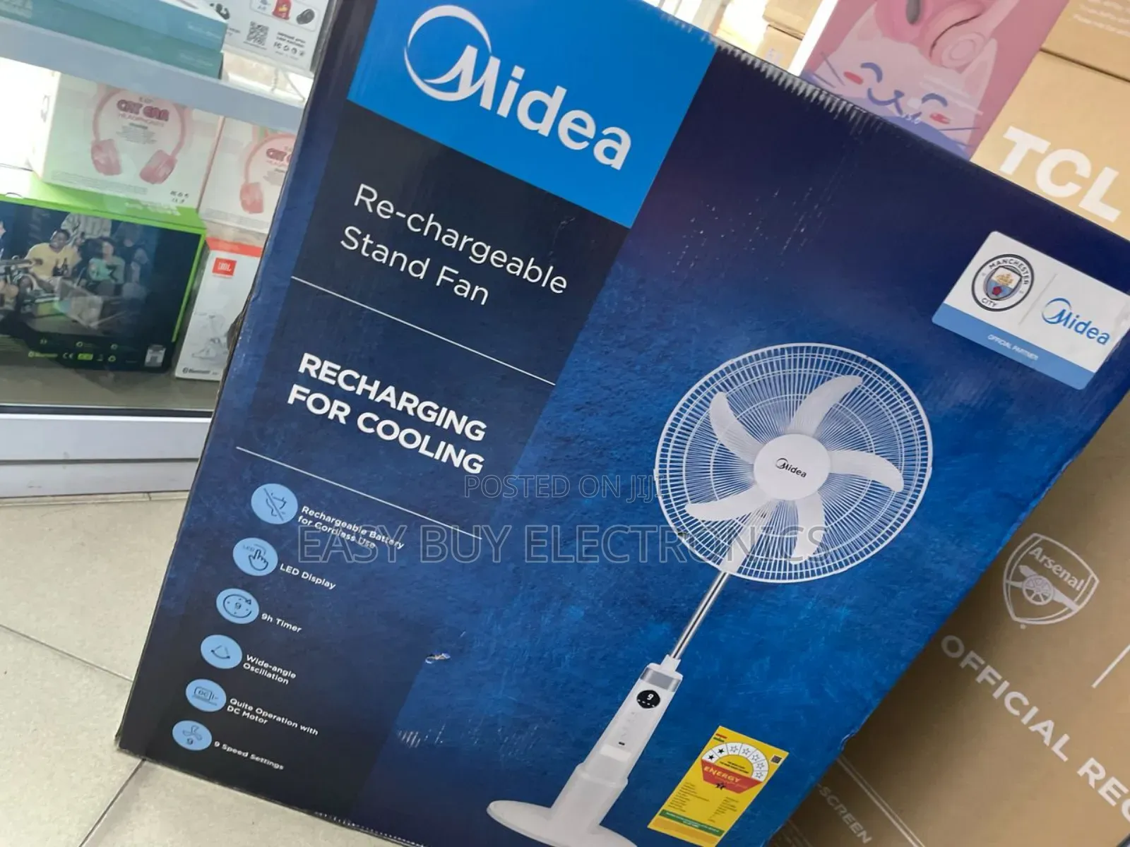 Electrical Rechargeable Midea Stand Fan