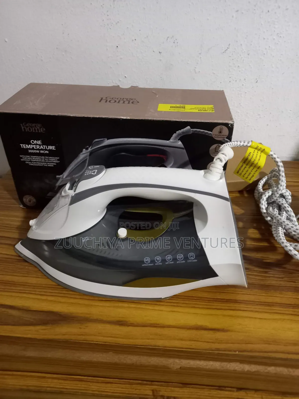 George Home 3000w One Temperature Steam Iron From Uk