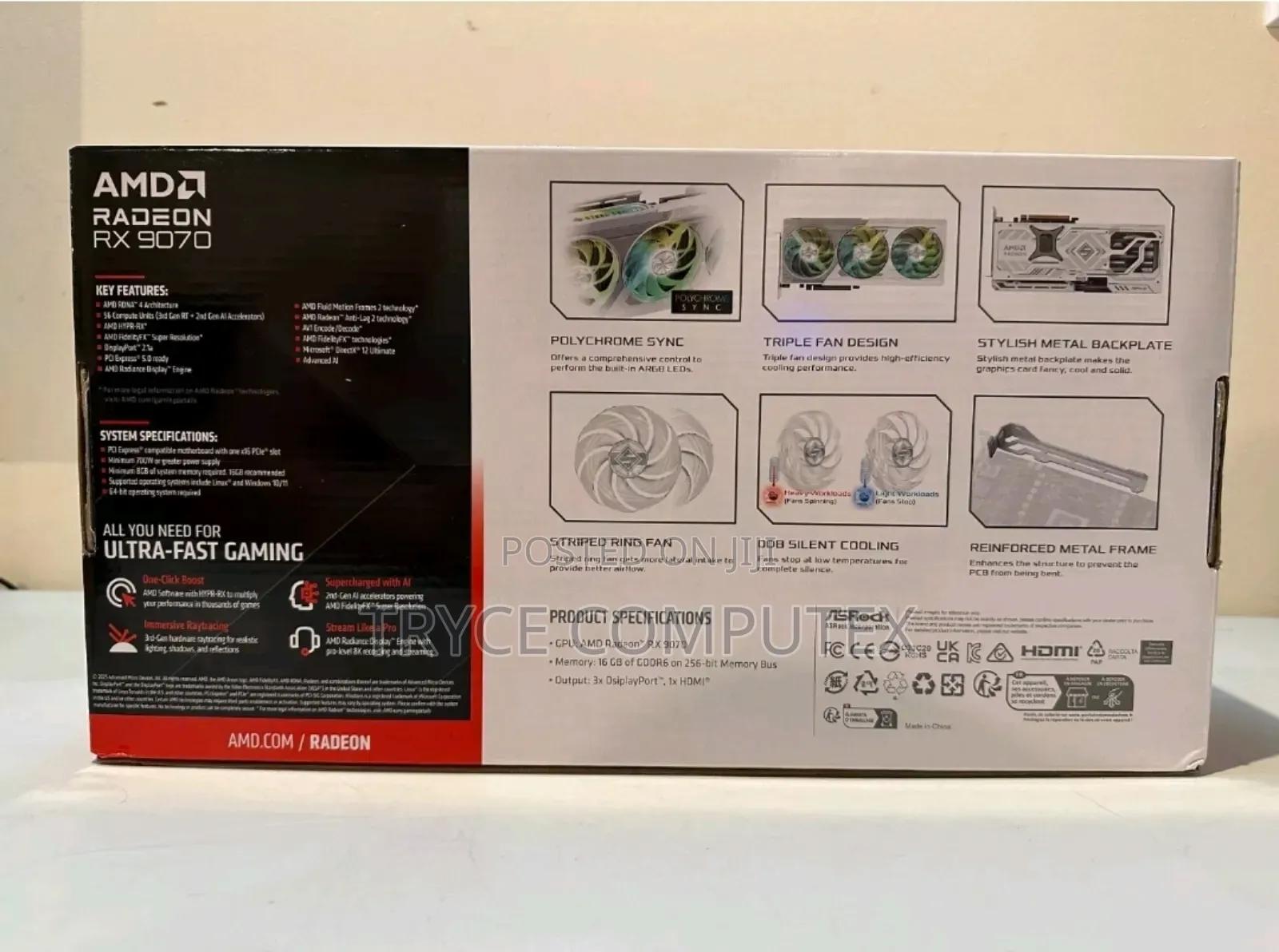 Asrock Steel Legend Radeon Rx 9070 16gb Graphic Card
