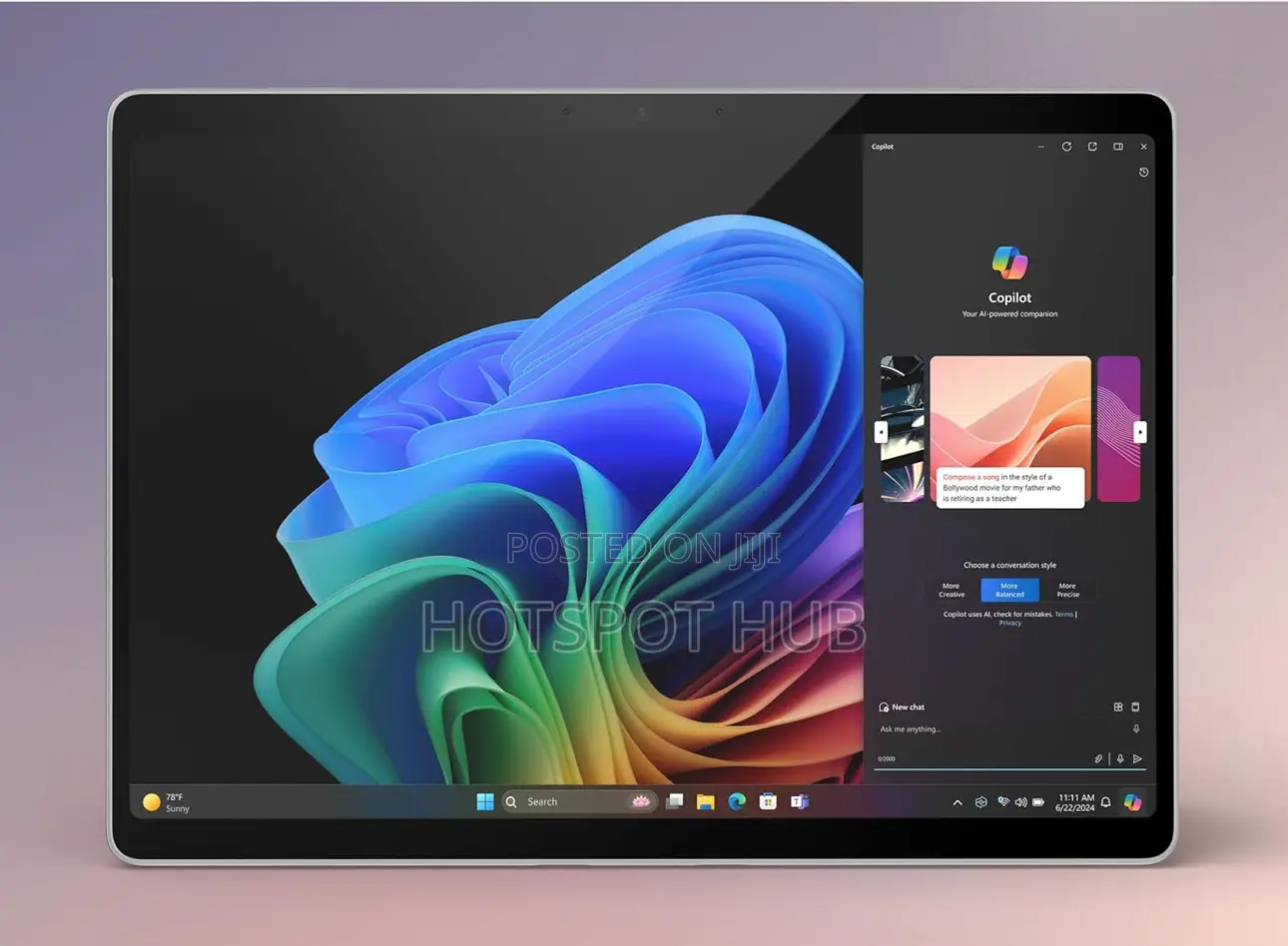 New Microsoft Surface Pro 11th Edition, a Copilot+ PC 16GB SSD 256GB