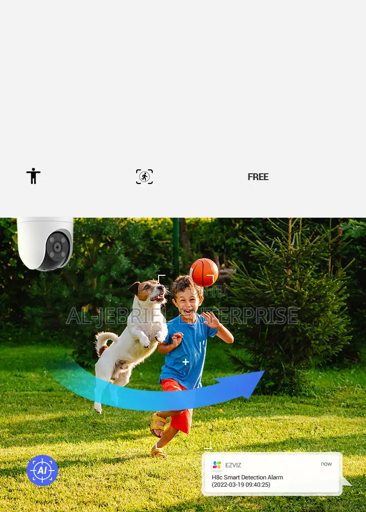 Ezviz H8c Pan Tilt 2 Mega Pixel Wifi Camera