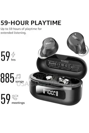 Tozo Nc9 2024 Hybrid Active Noise Cancelling Wireless Earbud