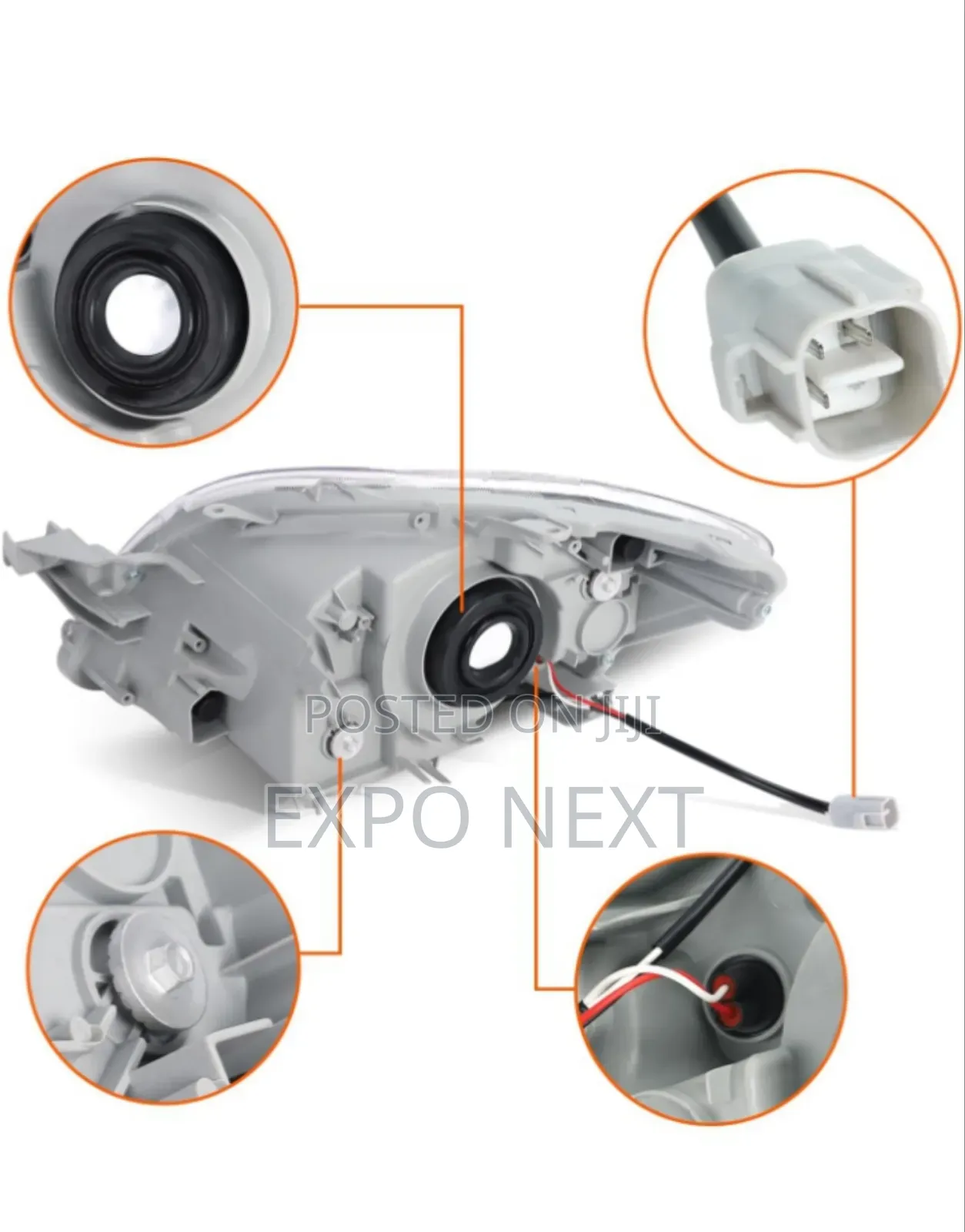 Headlight Compatible for Toyota Yaris Sedan 2006-2011