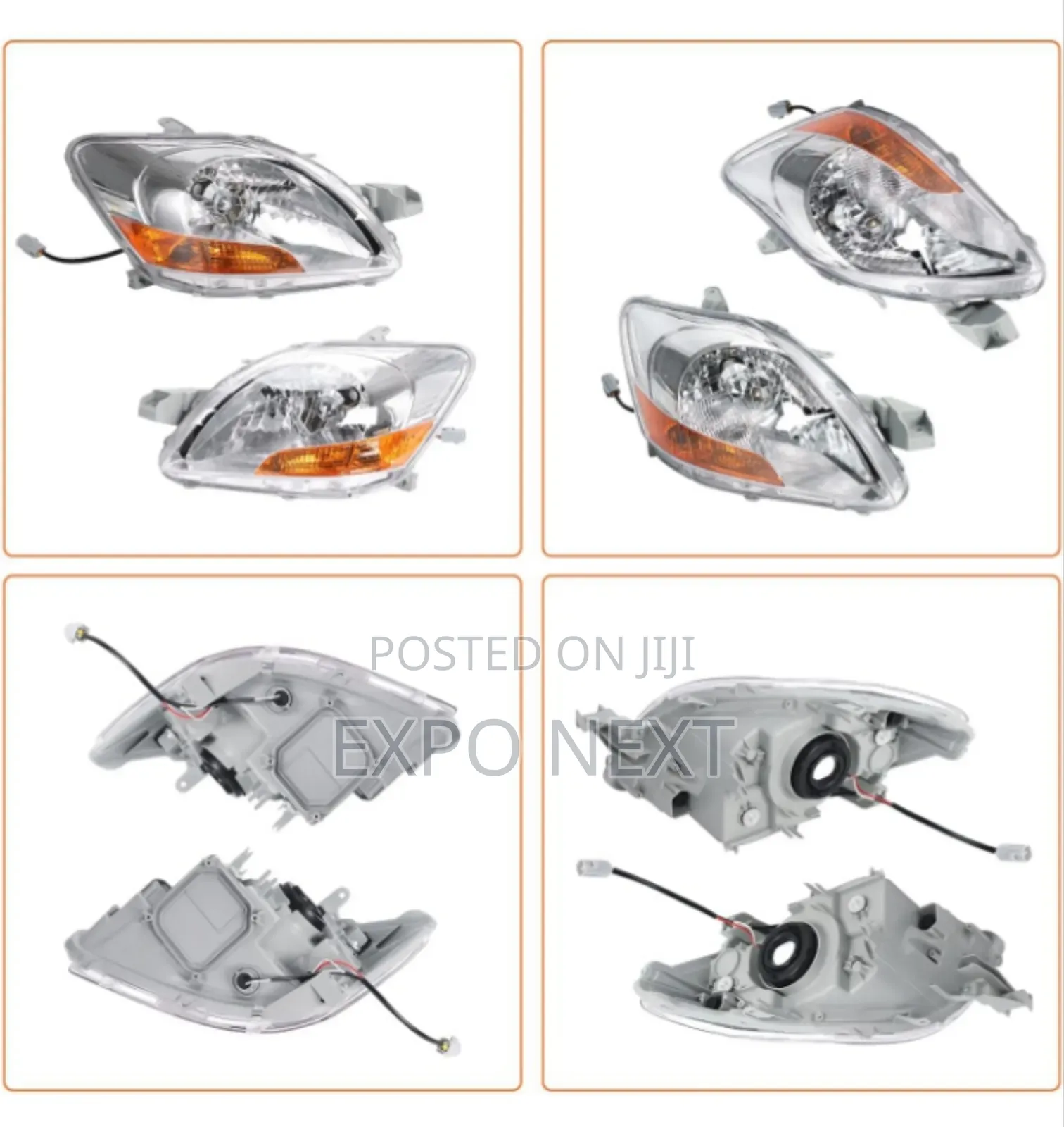 Headlight Compatible for Toyota Yaris Sedan 2006-2011