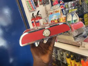 Red Tissue Case With Watch for Homes Office and Cars