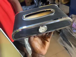 Office Leather Tissue Case With Watch