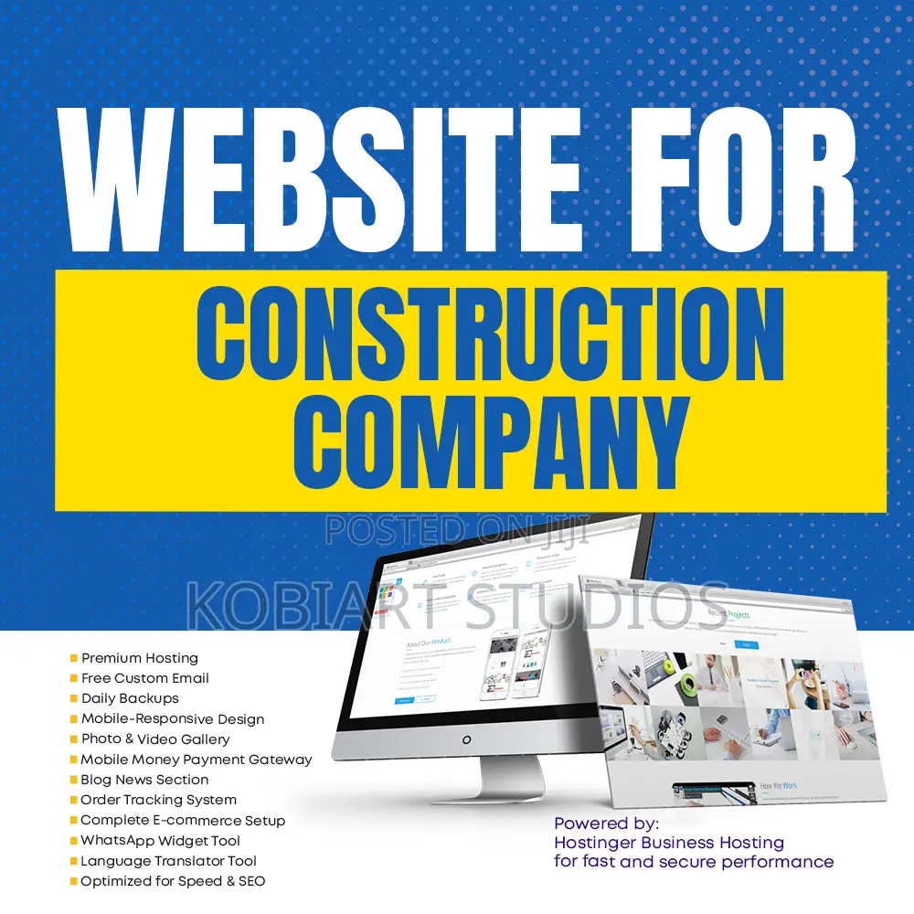 Promo Pack - User Friendly Website for Construction Companies