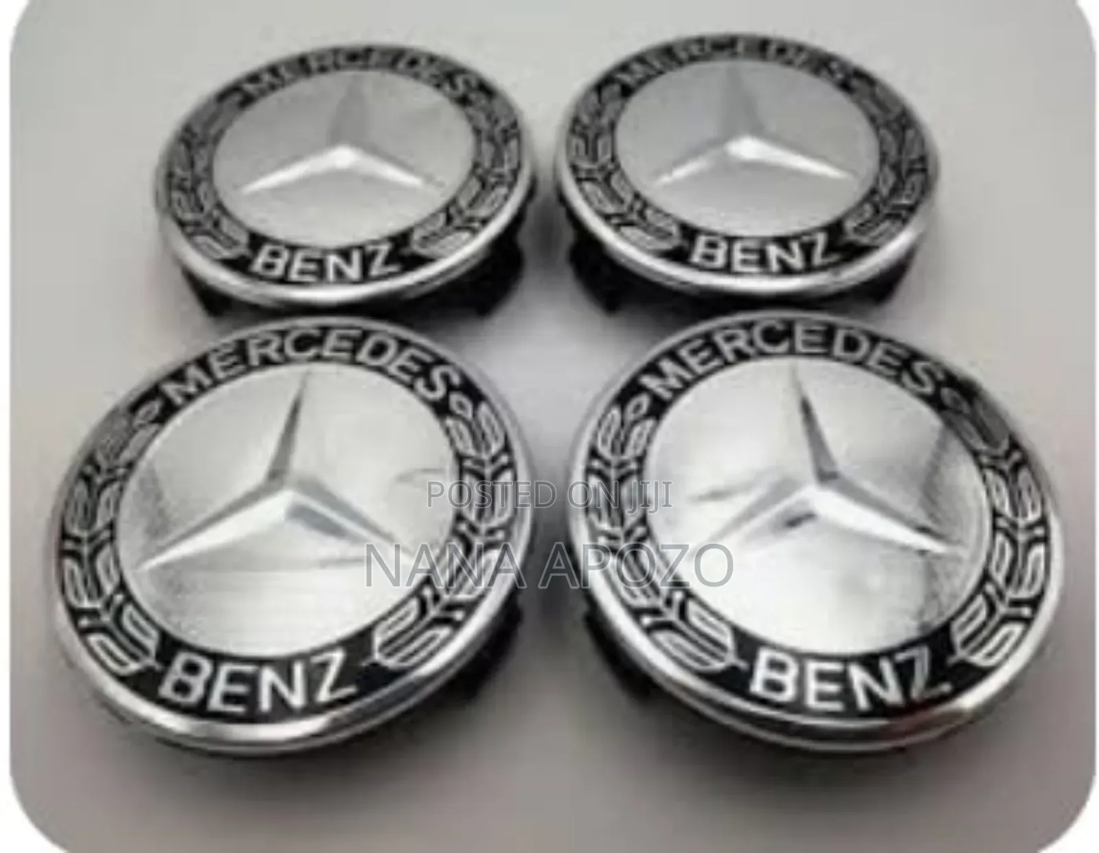 White Benz Wheel Cups Available
