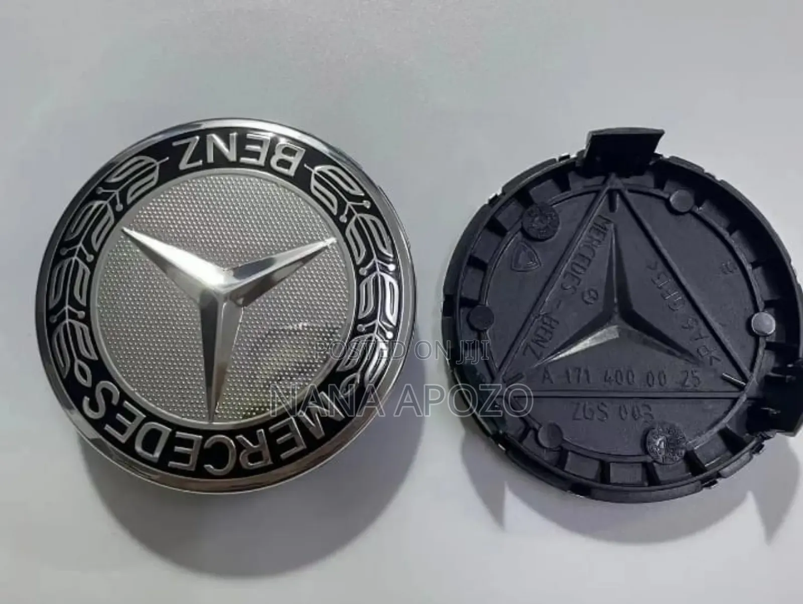 White Benz Wheel Cups Available