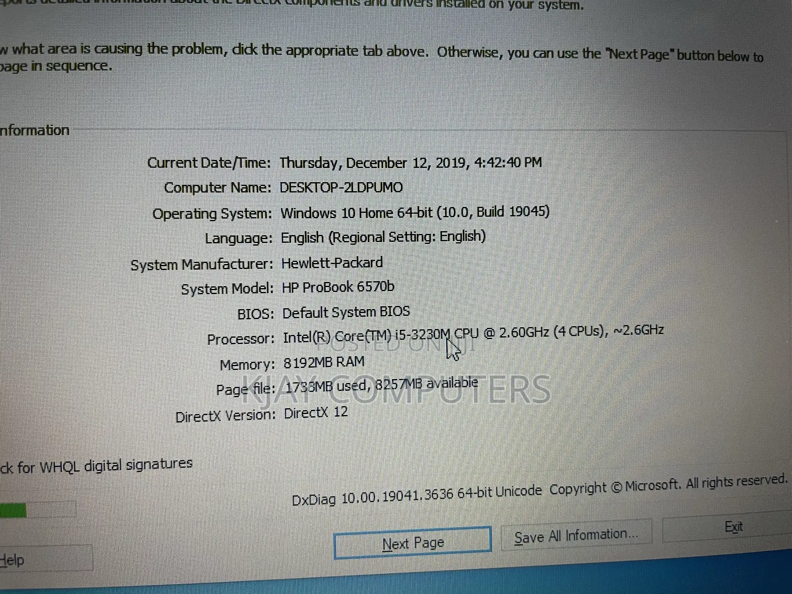 Laptop HP ProBook 6570B 8GB Intel Core i5 HDD 500GB