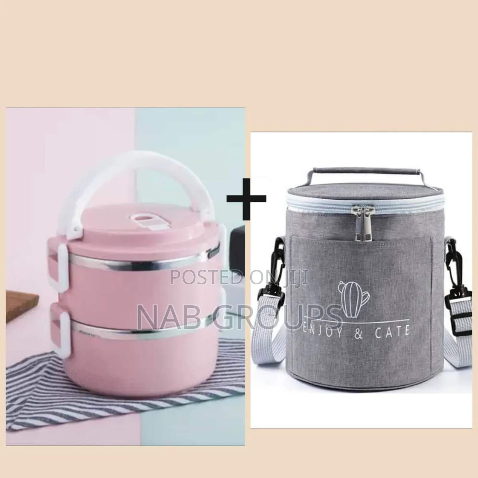 2pcs Lunch Box With Lunch Bag