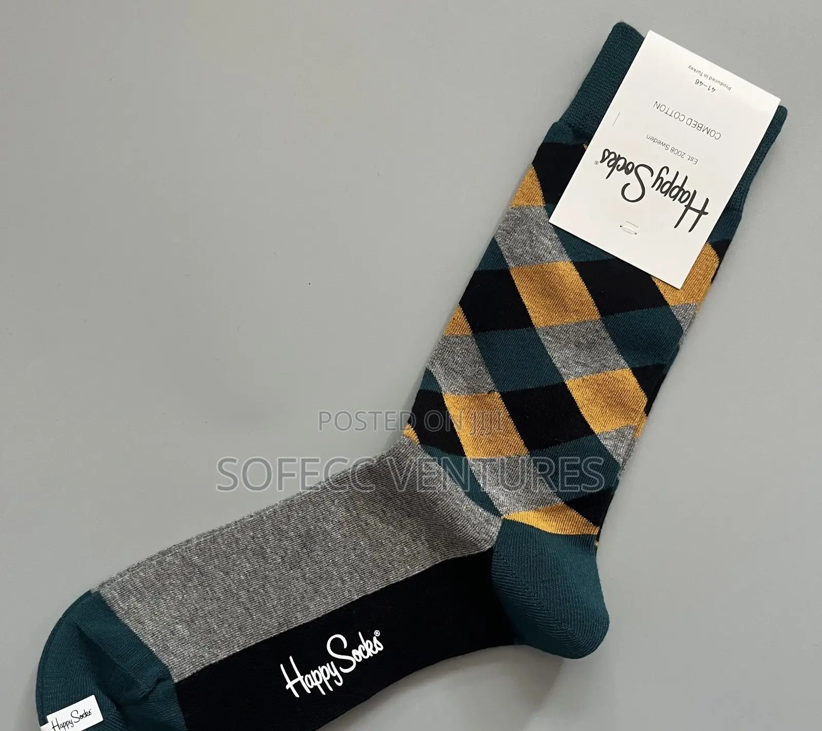 Multi-Color Cotton Happy Socks