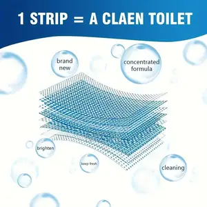 Toilet Bowl Cleaning Detergent Strips - 30 Blue Strips