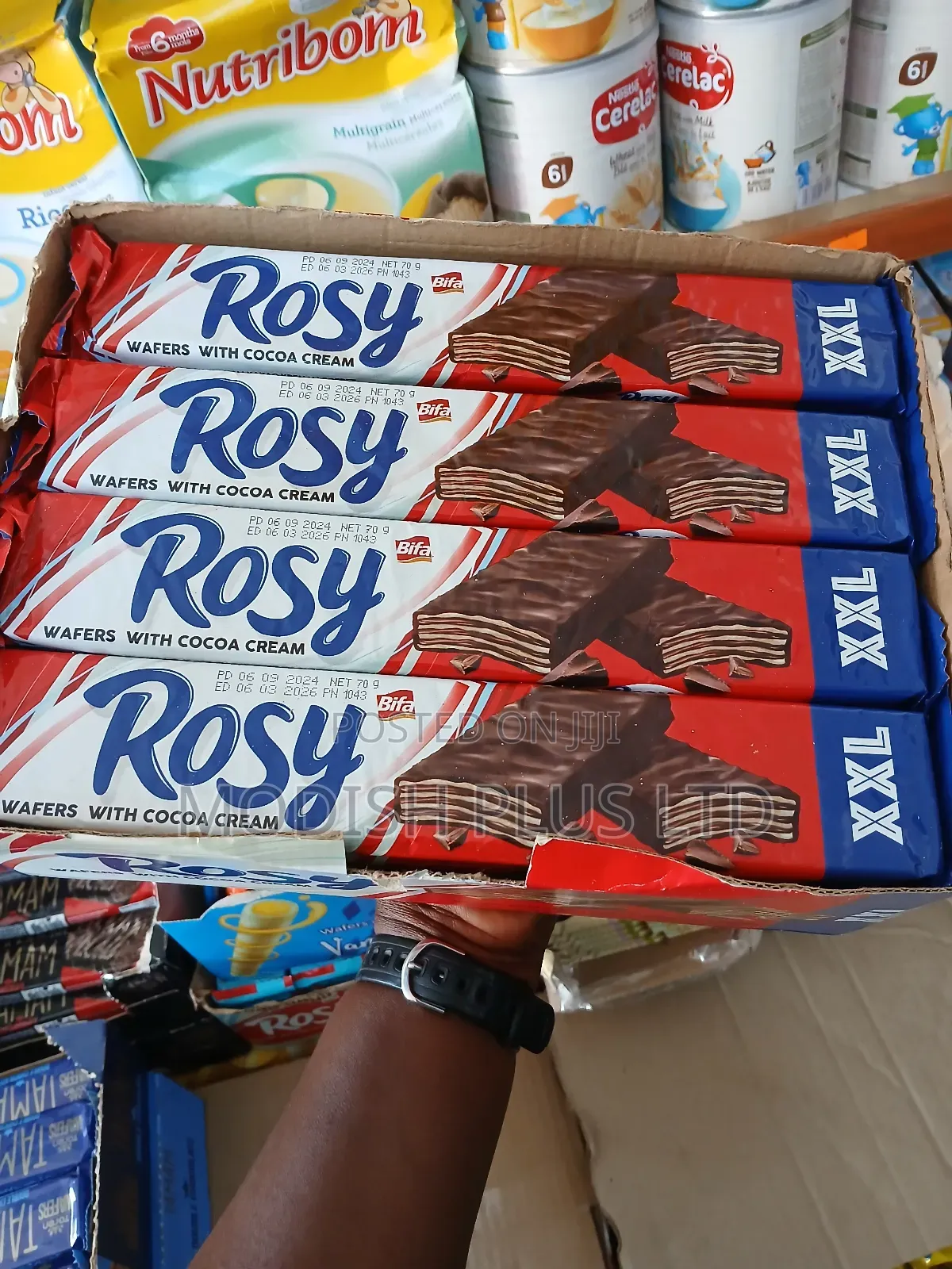 Bifa Rosy Wafers With Cocoa Cream 70gx24