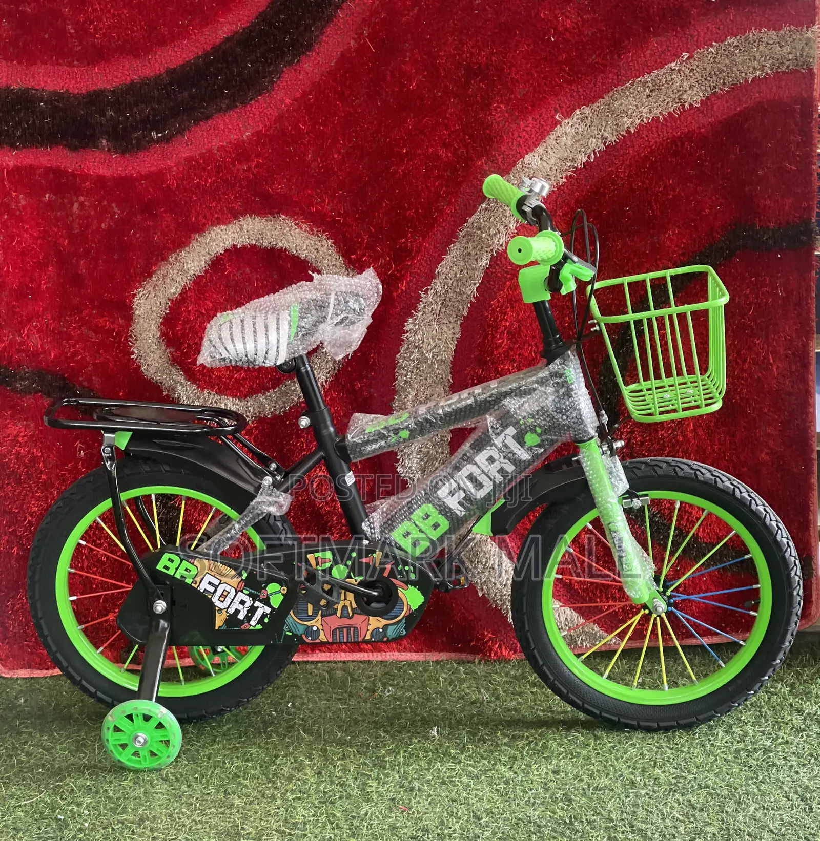 16 Inches Bicycle (Green)- 3 To 6 Years